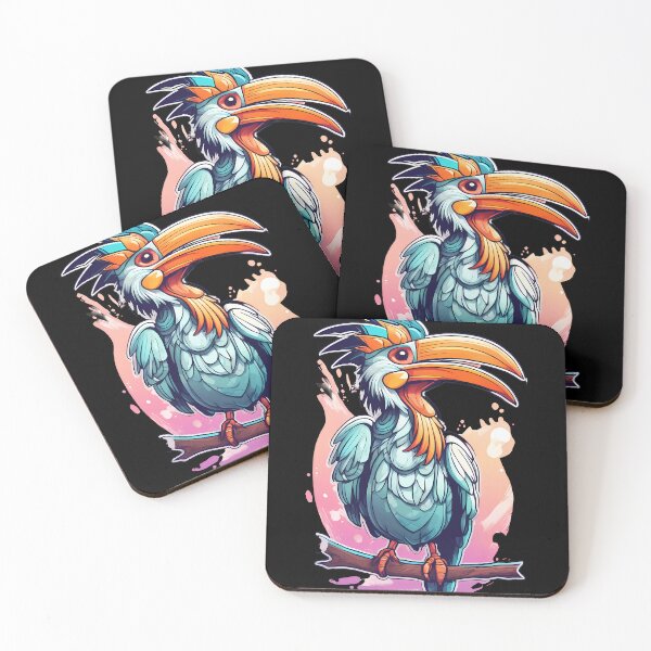 Item preview, Vibrant Hornbill Portrait designed and sold by Mechanical-Artt.