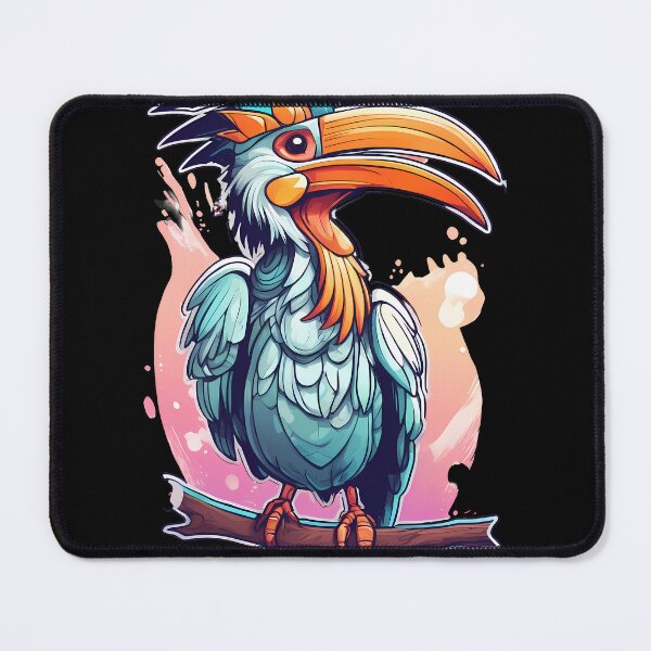 Item preview, Vibrant Hornbill Portrait designed and sold by Mechanical-Artt.