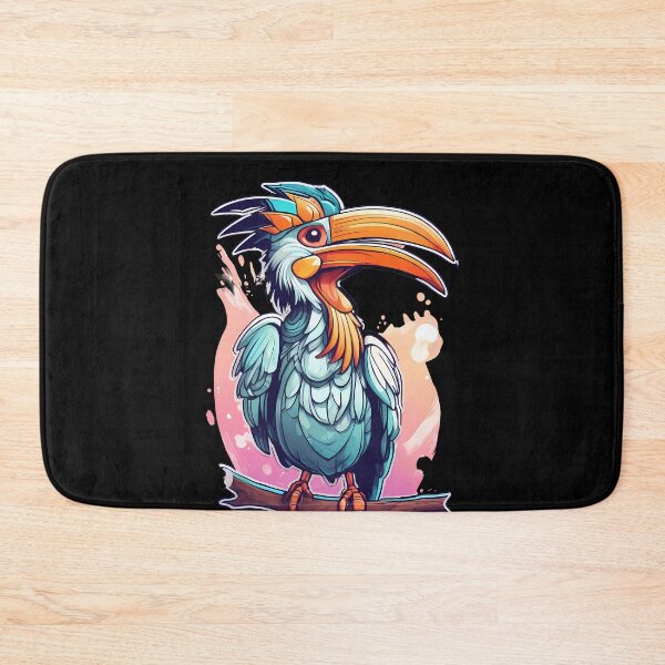 Item preview, Vibrant Hornbill Portrait designed and sold by Mechanical-Artt.