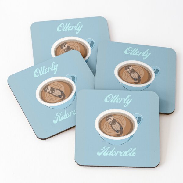 Item preview, Otterly Adorable (Gray Blue) designed and sold by octopuscafe.