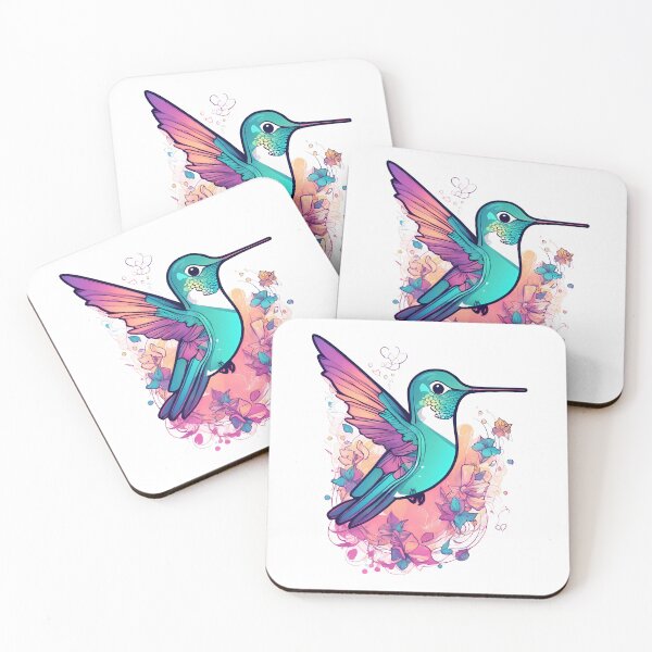 Item preview, Vibrant Hummingbird Watercolor Painting designed and sold by Mechanical-Artt.