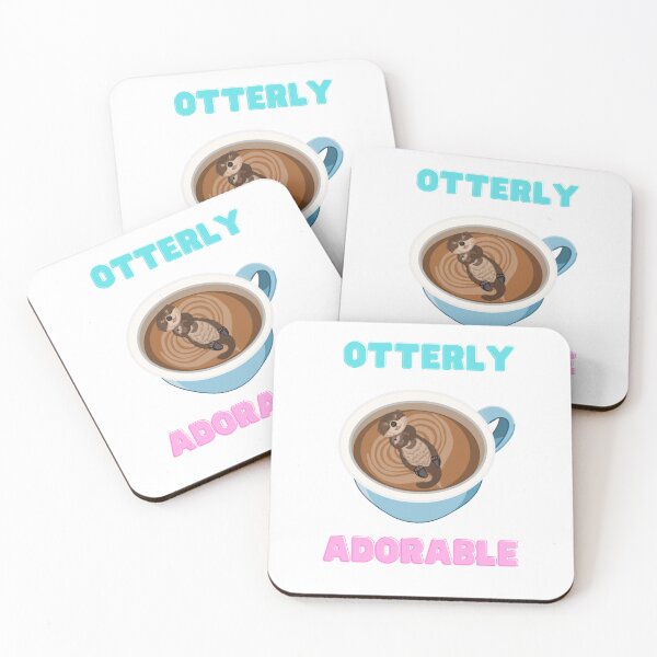 Item preview, Otterly Adorable (Blue and Pink) designed and sold by octopuscafe.