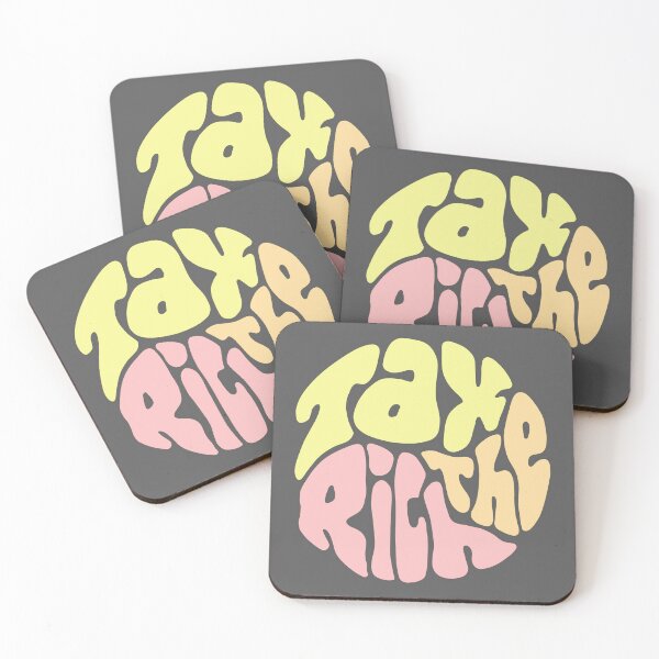Item preview, Tax The Rich Groovy Word Art designed and sold by Unhinged Heather.