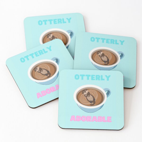 Item preview, Otterly Adorable (Blue, Pink, Teal) designed and sold by octopuscafe.