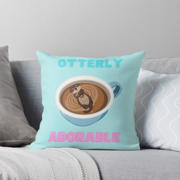 Item preview, Otterly Adorable (Blue, Pink, Teal) designed and sold by octopuscafe.