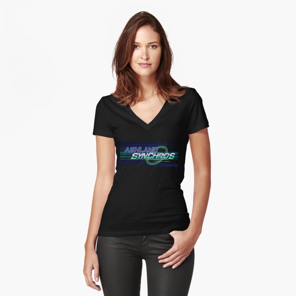 Item preview, Fitted V-Neck T-Shirt designed and sold by Regal-Music.