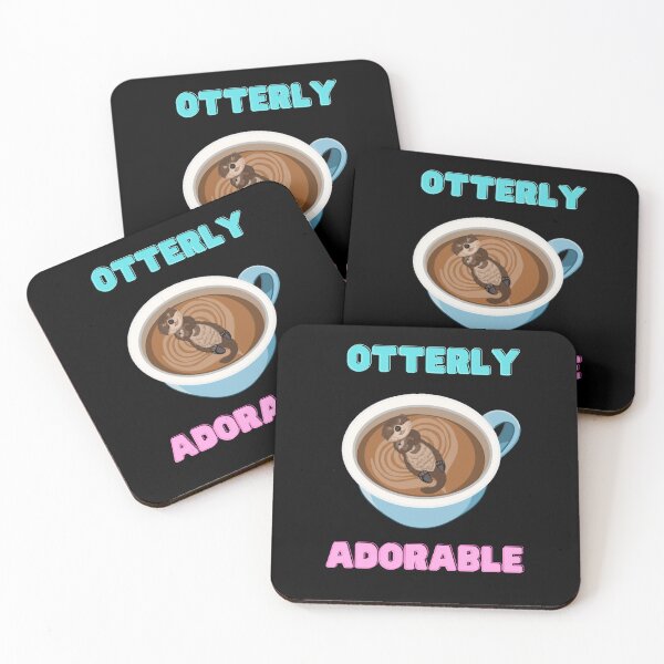 Item preview, Otterly Adorable (Black) designed and sold by octopuscafe.