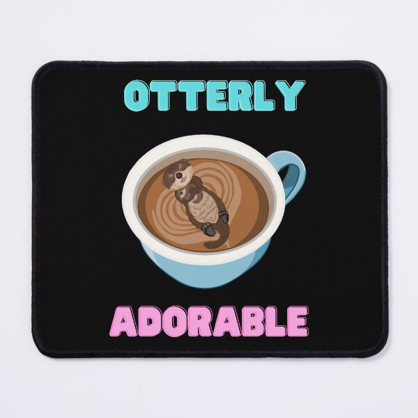 Item preview, Otterly Adorable (Black) designed and sold by octopuscafe.