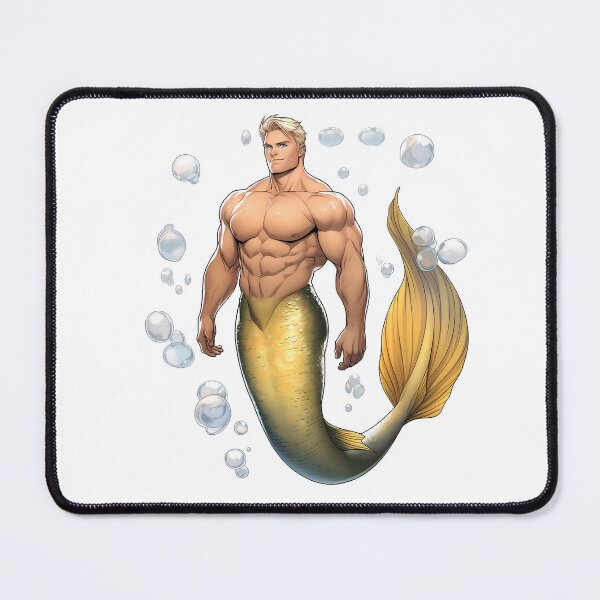 Item preview, Yellowtail Merman - Handsome, Muscular designed and sold by WesScottsWhimsy.