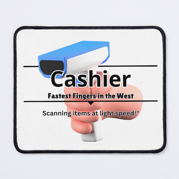 Item preview, Cashier Funny Designs designed and sold by DesignXBecky.