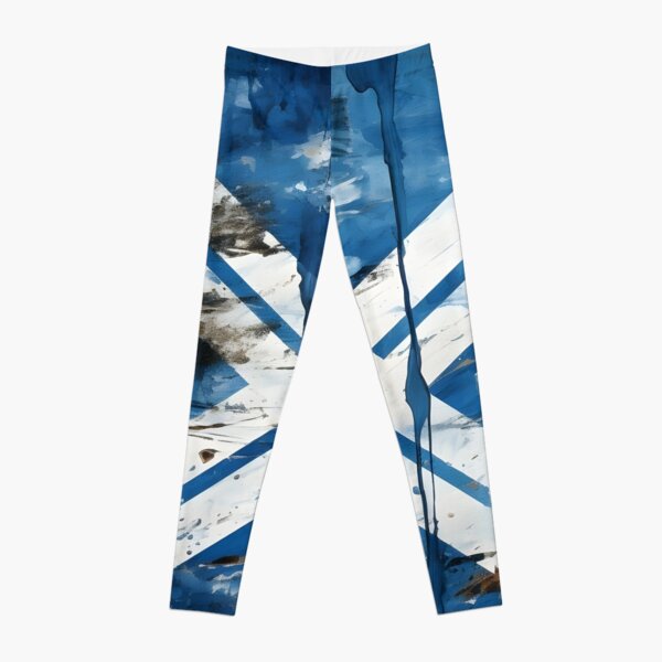 Union Jack Wear St Andrews Flag Leggings - Scotland Leggings S/M Blue :  : Fashion