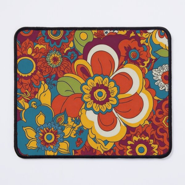 Item preview, Flower Power Colourful Flower Pattern designed and sold by druidwolfart.