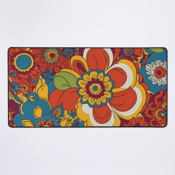 Item preview, Flower Power Colourful Flower Pattern designed and sold by druidwolfart.
