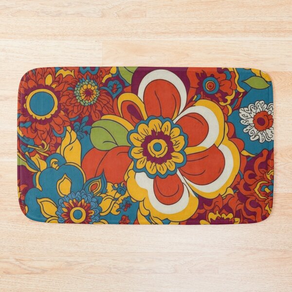 Item preview, Flower Power Colourful Flower Pattern designed and sold by druidwolfart.
