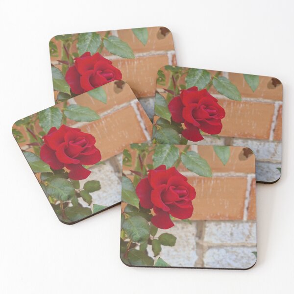 Item preview, Red Rose Against Brick Wall designed and sold by Colorful Misfits.