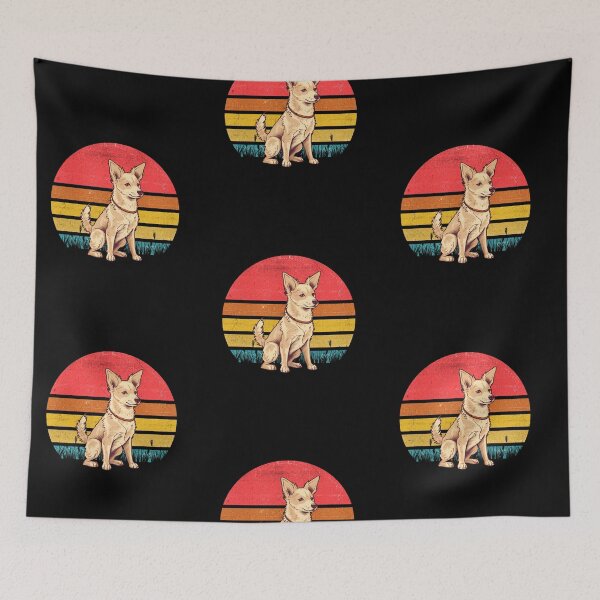 Item preview, Portuguese Podengo Pequeno Vintage Retro Sunset designed and sold by rafaeltto.