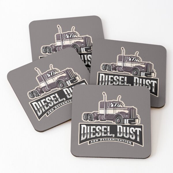 Artikelvorschau, Trucker: Diesel, Staub und Entschlossenheit entworfen und verkauft von DrewonDesigns.