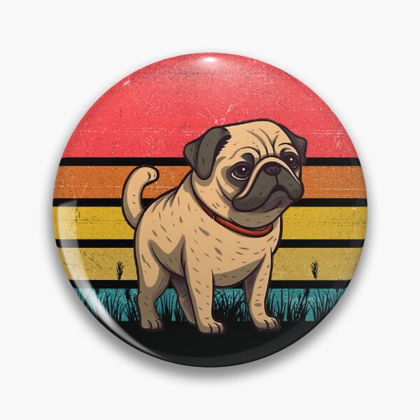 Item preview, Pug Vintage Retro Sunset designed and sold by rafaeltto.