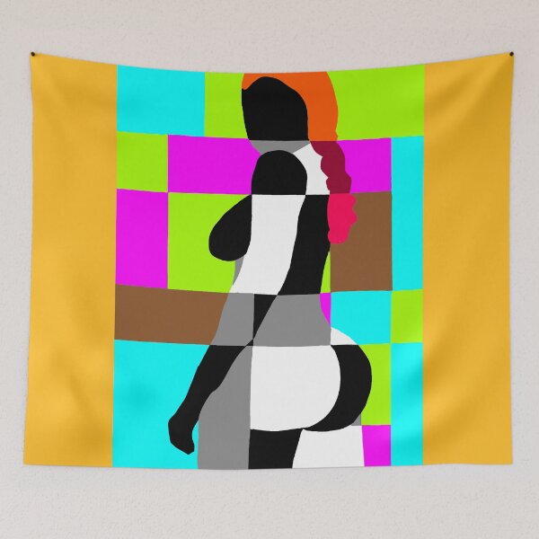 Item preview, Geometric female nude in rectangles and curves designed and sold by pulchritude560.