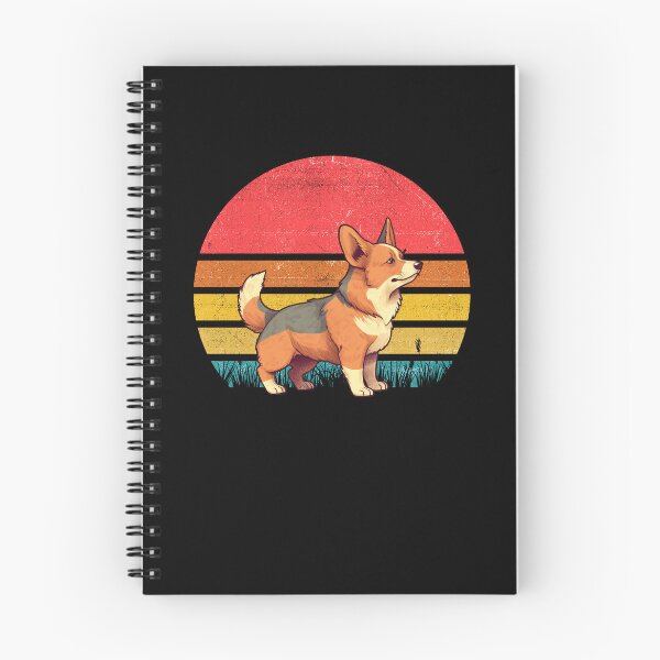 Item preview, Red Headed Tricolor Corgi Vintage Retro Sunset designed and sold by rafaeltto.