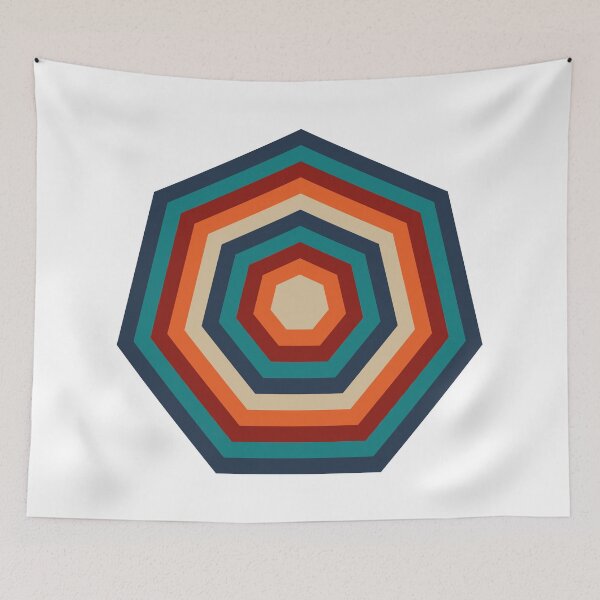 Item preview, Retro Heptagon designed and sold by Texterns.
