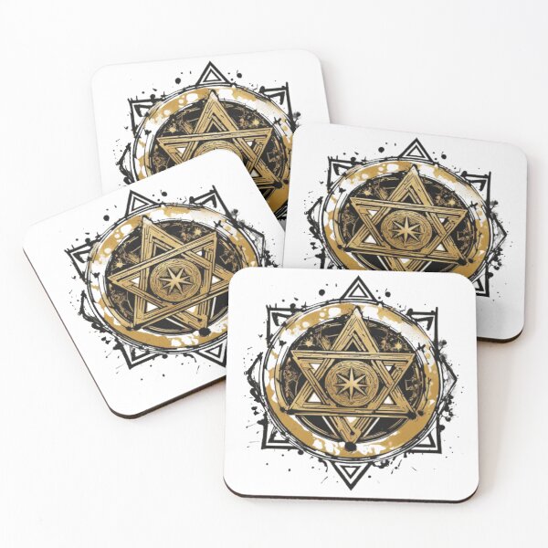 Item preview, Jewish Seal of Solomon Gold Star Of David designed and sold by Dioscuri Digital.