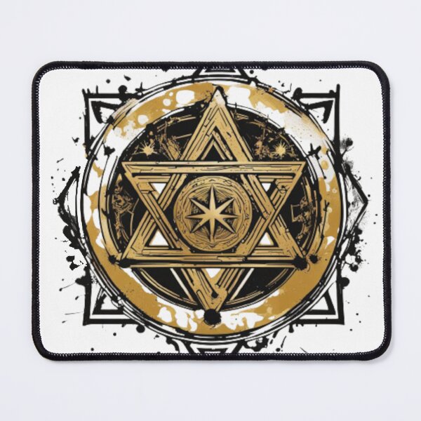 Item preview, Jewish Seal of Solomon Gold Star Of David designed and sold by Dioscuri Digital.