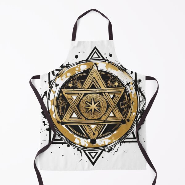 Item preview, Jewish Seal of Solomon Gold Star Of David designed and sold by Dioscuri Digital.