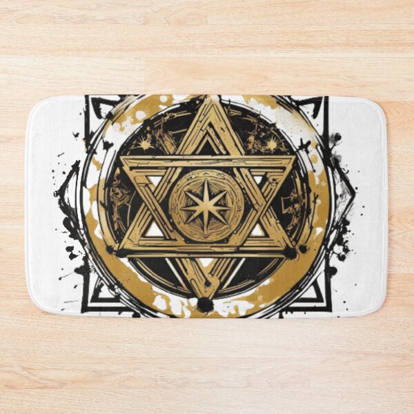 Item preview, Jewish Seal of Solomon Gold Star Of David designed and sold by Dioscuri Digital.