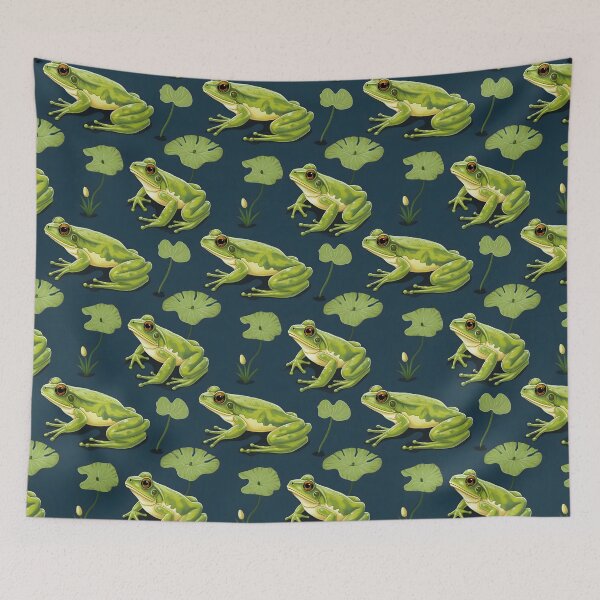 Item preview, Frog Pattern Art designed and sold by RibbitFans101.