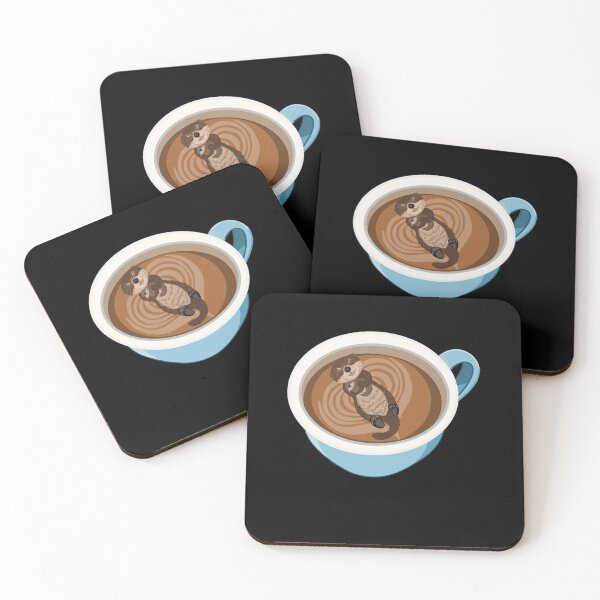 Item preview, Otters (Black) designed and sold by octopuscafe.