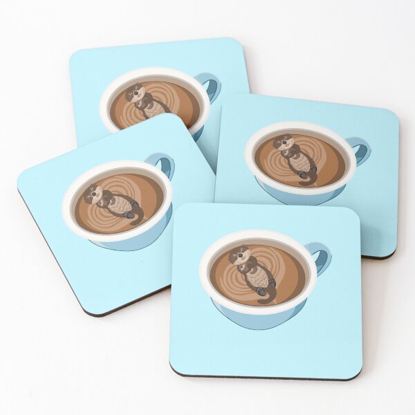 Item preview, Otters (Blue) designed and sold by octopuscafe.