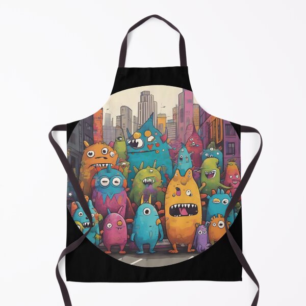 Item preview, Quirky Monsters in Urban Setting designed and sold by AbsoluteA.
