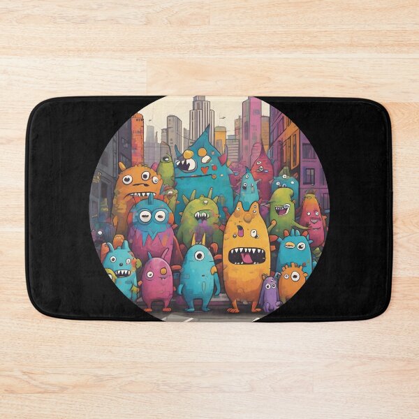 Item preview, Quirky Monsters in Urban Setting designed and sold by AbsoluteA.