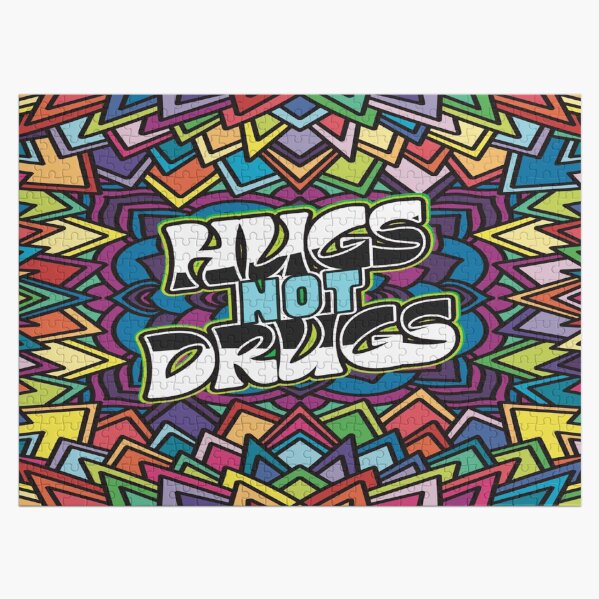 Hugs Not Drugs - Recovery Quotes & Sayings Jigsaw Puzzle