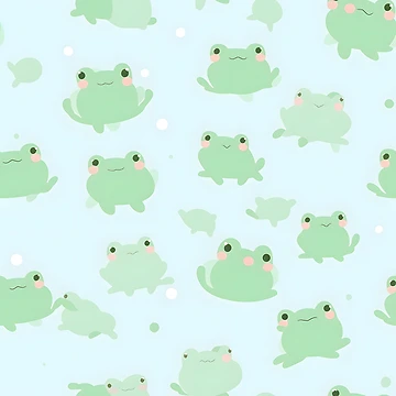 Artwork thumbnail, Anime Frog Pattern by RibbitFans101