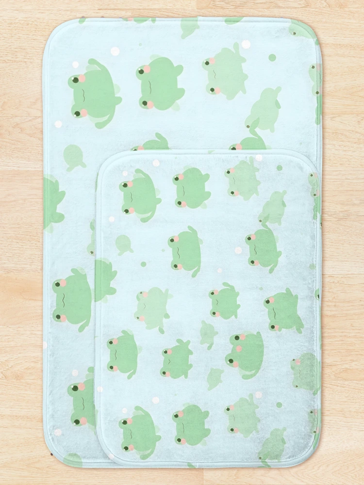 Thumbnail 5 of 6, Bath Mat, Anime Frog Pattern designed and sold by RibbitFans101.
