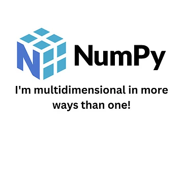 Artwork thumbnail, NumPy Programming Jokes Miltidimensional by Sci Data