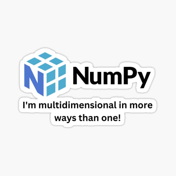 Item preview, NumPy Programming Jokes Miltidimensional designed and sold by Sci Data.