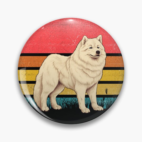 Artikelvorschau, Samoyed Vintage Retro Sunset entworfen und verkauft von rafaeltto.