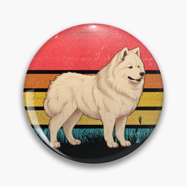 Artikelvorschau, Samoyed Vintage Retro Sunset entworfen und verkauft von rafaeltto.