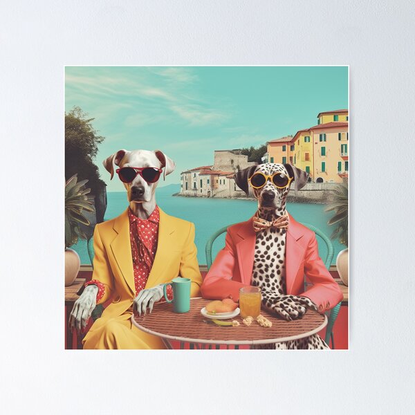 Item preview, Pretentious Pets on Holiday  designed and sold by Klickpicks.