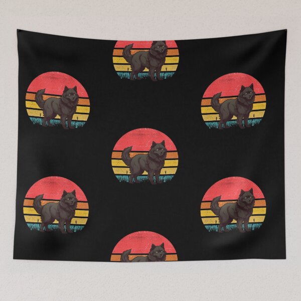 Item preview, Schipperke Vintage Retro Sunset designed and sold by rafaeltto.