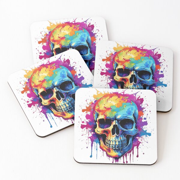 Item preview, Rainbow Skull Water Colors designed and sold by Lajon97.