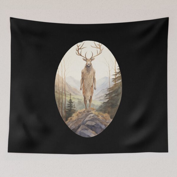 Item preview, Cernunnos Pagan Wiccan Stag Deer God  designed and sold by ResistNormality.