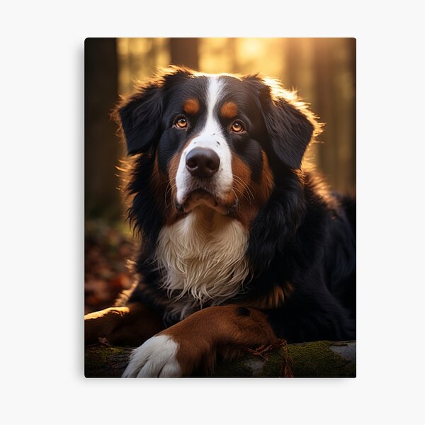 Item preview, Bernese Mountain Dog In Sunny Forest designed and sold by AerinDigital.