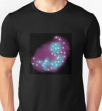 Purple Galaxy Drawing, Black Unisex T-Shirt