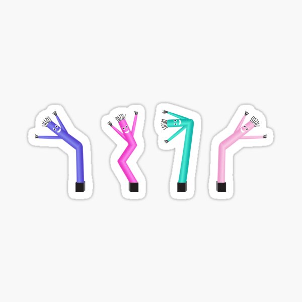 Inflatable tube guys Sticker