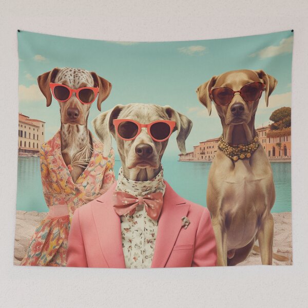 Item preview, Pretentious Pets on Holiday  designed and sold by Klickpicks.