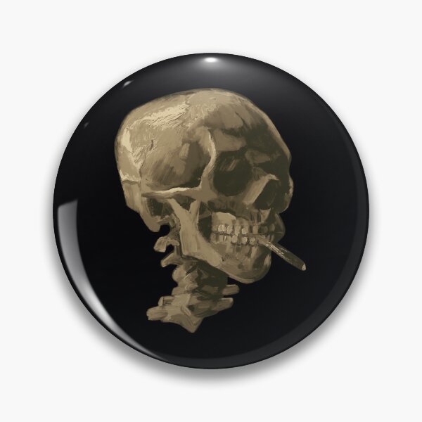 Item preview, Skull of a Skeleton with Burning Cigarette Photographic Print 	 designed and sold by vlauaoha52.